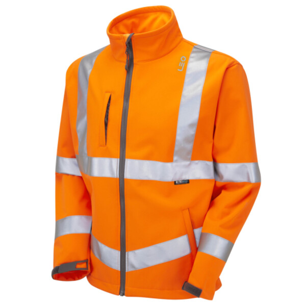 Buckland Leo EcoViz Softshell Jacket - Orange Thumbnail