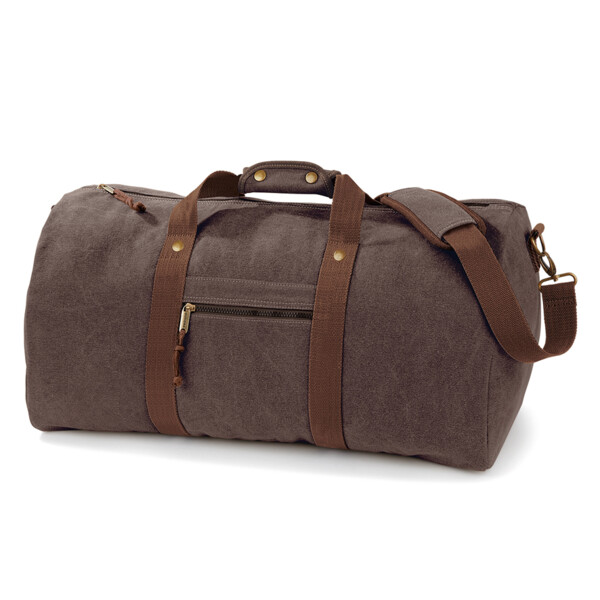 Quadra Vintage Canvas Holdall Thumbnail