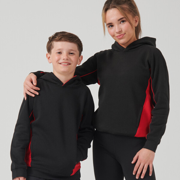 Finden and Hales Kids Contrast Hooded Sweatshirt Thumbnail