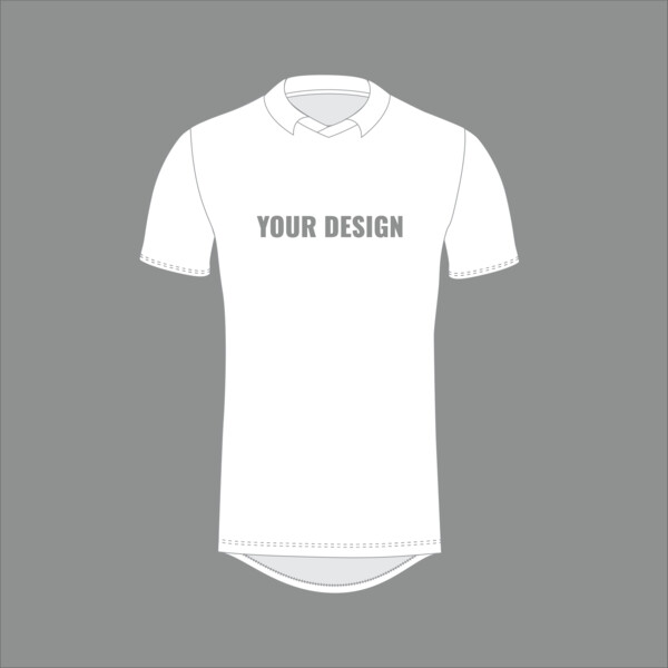 Matchplay - Short Sleeve - Drop Shoulder - V Neck & Collar - Adult Thumbnail