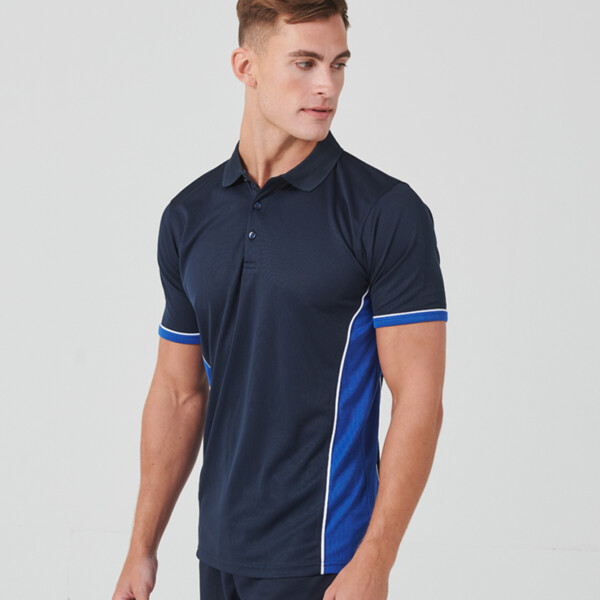 Finden + Hales Contrast Panel Polo Shirt Thumbnail
