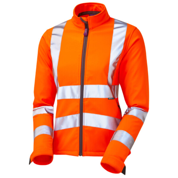 Honeywell Leo EcoViz Womens Softshell Jacket - Orange Thumbnail