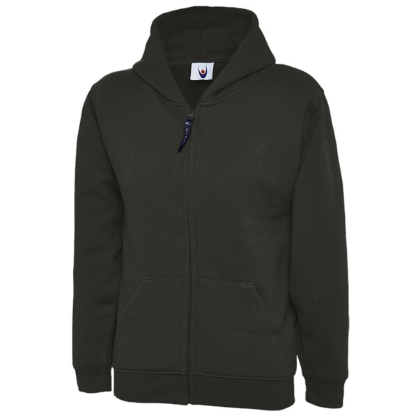 Childrens Classic Full Zip Hooded Sweatshirt (Initials)  Thumbnail