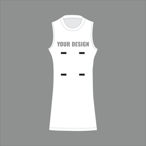 CLUB SHOP STANDARD ROUND NECK NETBALL DRESS RACER BACK - Adult Thumbnail